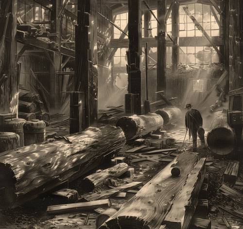 Holz Industrielle Revolution